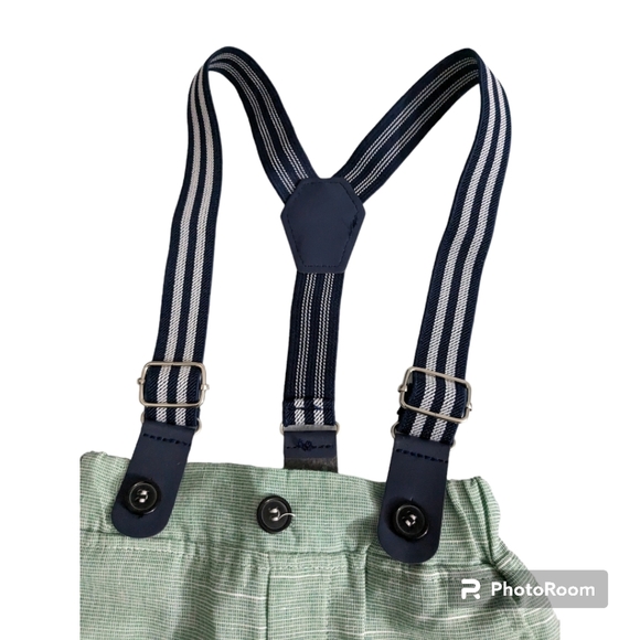 Baby Boy Suspender Pants. - Picture 3 of 9